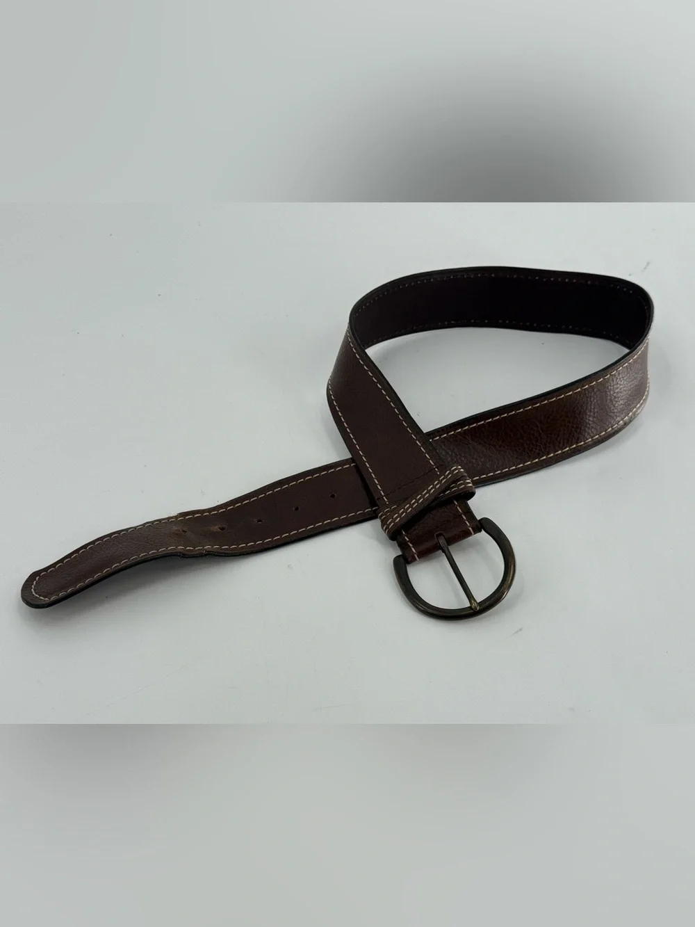 Candie’s Y2K Vintage Wide Brown Leather Belt M